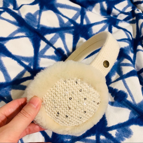 UGG Accessories - UGG Australia Cream Shearling Ear Muffs